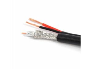 HAING Coaxial RG58 Cable Black 200m with Power Cable