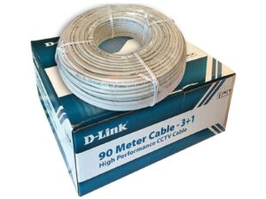 D-Link DCC-WHI-90 CCTV Coaxial Cable(RG59+3 Power)-90meter roll