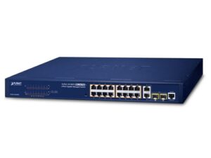 FGSW-1816HPS 16-Port 10/100TX 802.3at PoE + 2-Port Gigabit TP/SFP Combo Managed Ethernet Switch