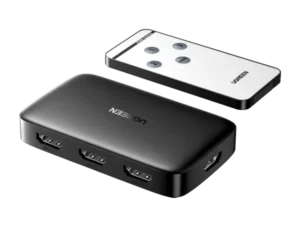 UGREEN 80125 3-IN-1 OUT HDMI Switch - 4K 3D HD, Remote Control