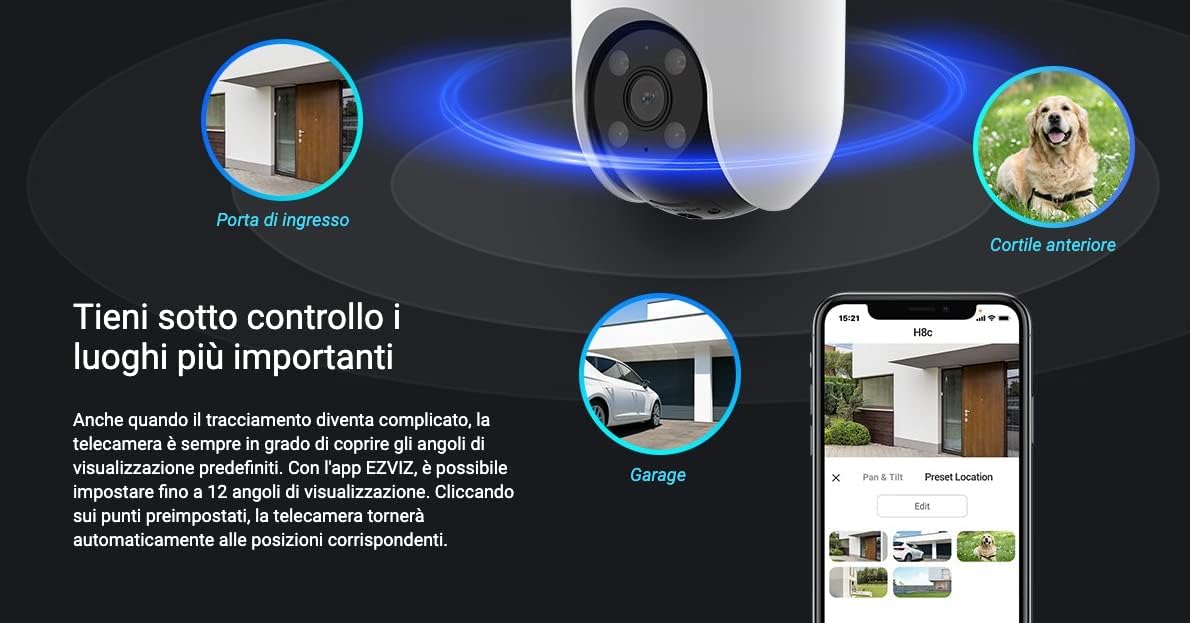 EZVIZ H8c Pro 4-MP Pan & Tilt Wi-Fi Camera - الصورة 5