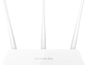Tenda F3 300Mbps Wireless Router, with 3 Fixed Antenna, 3Lan, 1Wan Port