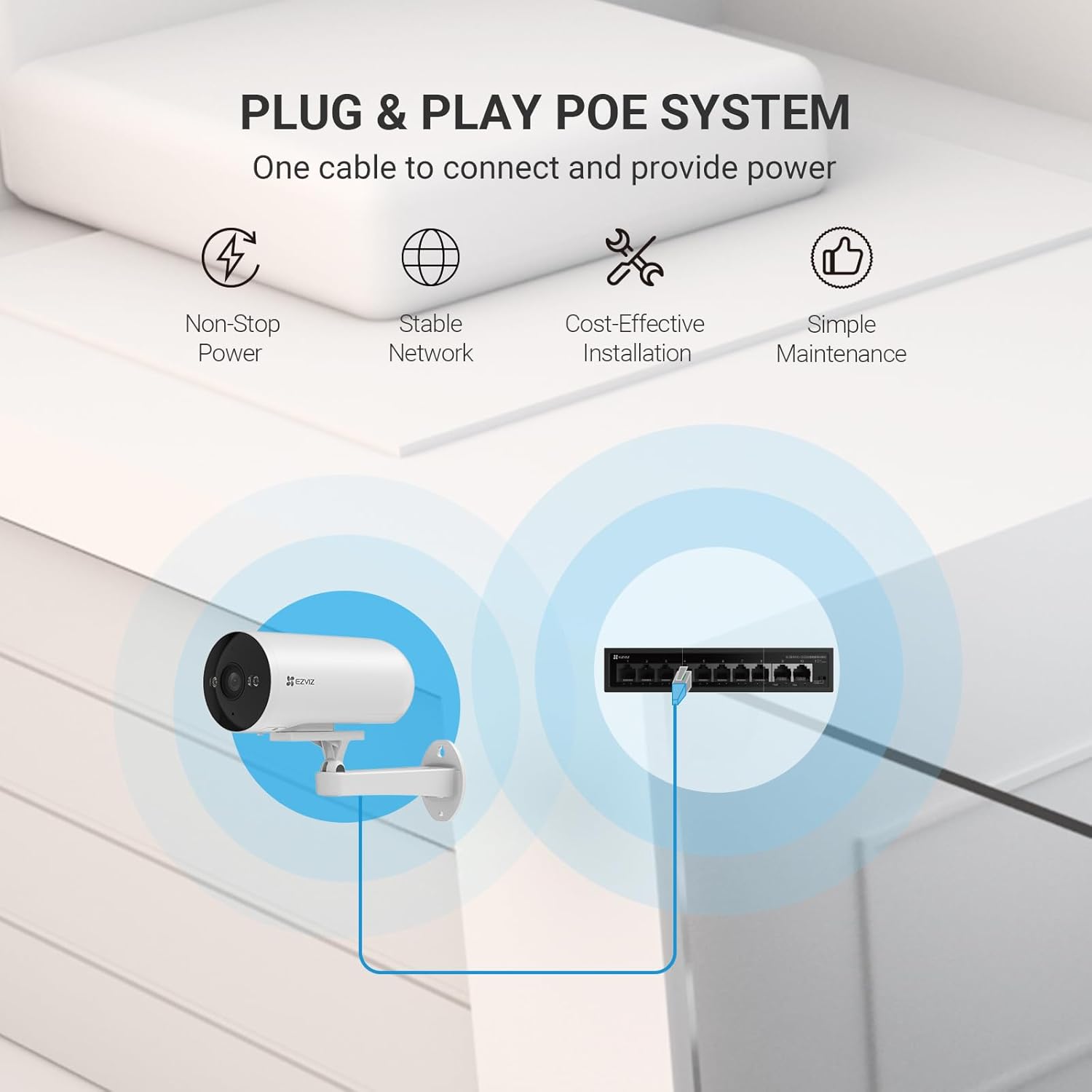 EZVIZ H5 2K (4G) PoE Outdoor Surveillance Camera - الصورة 2