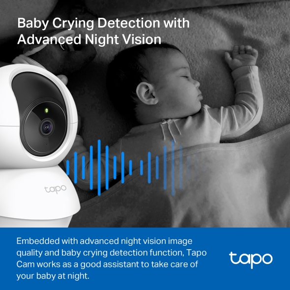 Tapo 2MP Pan/Tilt Home Security Wi-Fi Camera Tapo C200 - الصورة 4