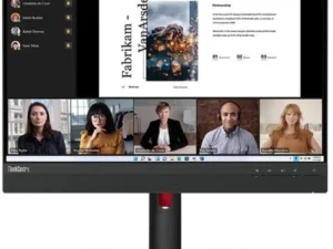 Lenovo ThinkCentre Tiny-in-One 22 Gen 5 IPS Conferencing Touch Monitor Tiny Support w/ Camera , MIC , Speakers & Adjaustable Stand - Black