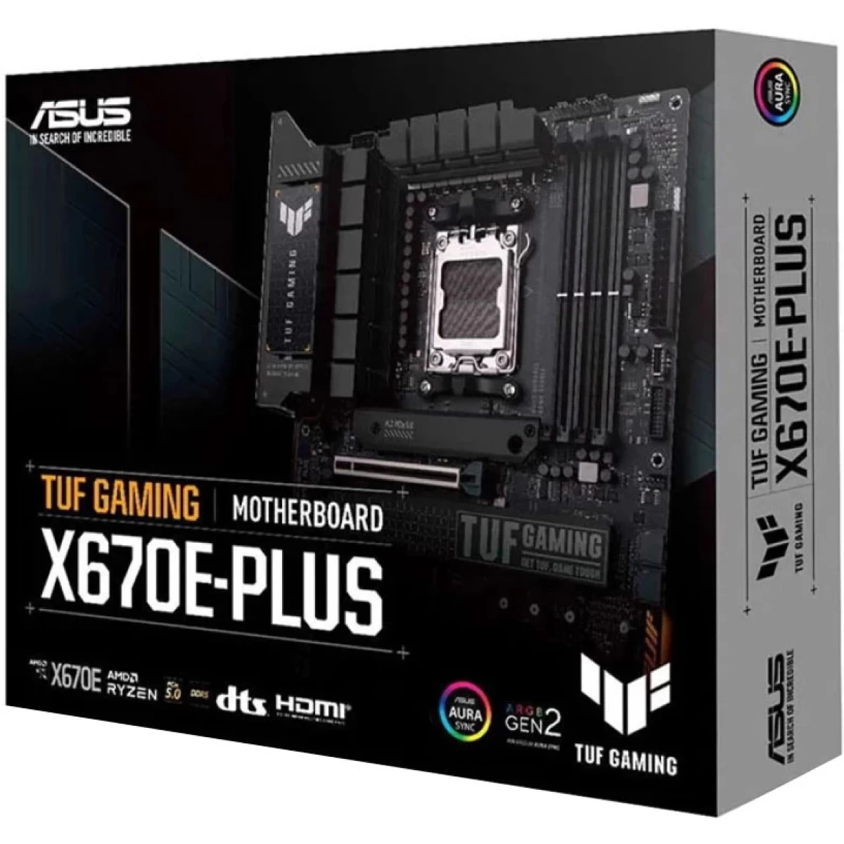 ASUS TUF Gaming X670E-PLUS DDR5 AM5 Ryzen 7000 PCIe? 5.0 4x M.2 Slots 2.5 Gb LAN USB 4 Aura RGB Lighting)