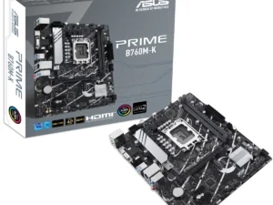 ASUS PRIME B760M-K DDR5 Intel 13th Gen Motherboard PCIe 4.0 2xM.2 2.5Gb Ethernet USB 3.2 Gen 1, Aura Sync