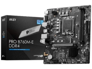MSI PRO B760M-E DDR4 Intel 13th Gen Motherboard PCIe 4.0 DDR4 1xM.2 Gen4 x4 PCIe 4.0 Mainboard