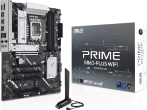 ASUS Prime B860-Plus WiFi 6E ATX Intel B860 Chipset, 4x DIMM DDR5 Slots, Up to 256GB Max Memory, 5x PCIe x16 Slots, 2x M.2 Slots, WiFi & BT Connectivity