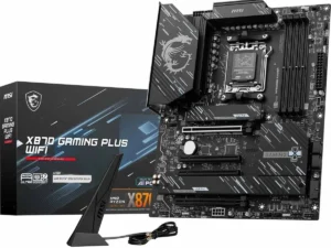 MSI X870 Gaming Plus WiFi 7 ATX AMD AM5 SPS VRM DDR5 Memory Boost 8200+ MT/s (OC), PCIe 5.0 x16 & 4.0 x16, M.2 Gen5, 5G LAN Mainboard