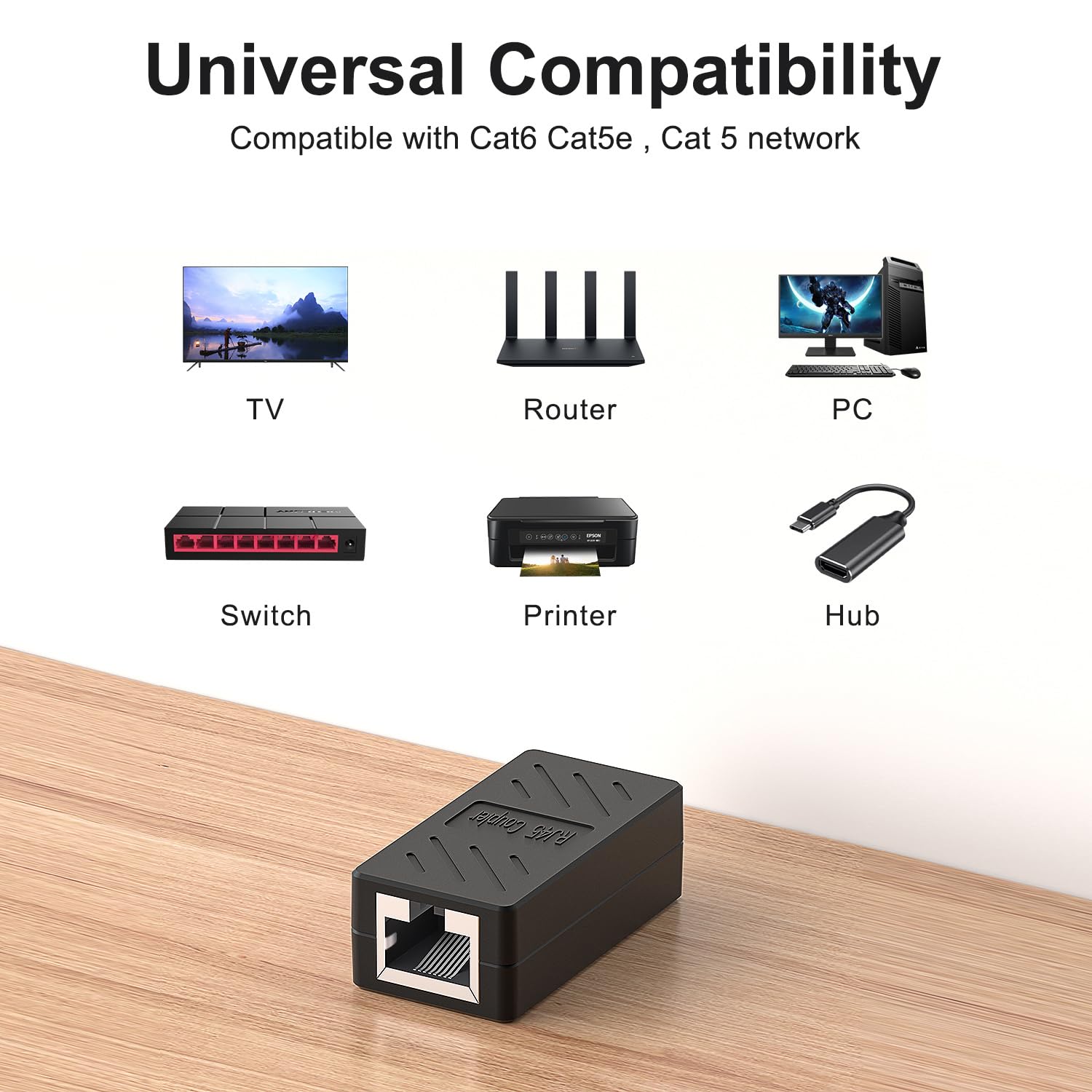 RJ-45 Connector Female To Female- Quality B2B - الصورة 2