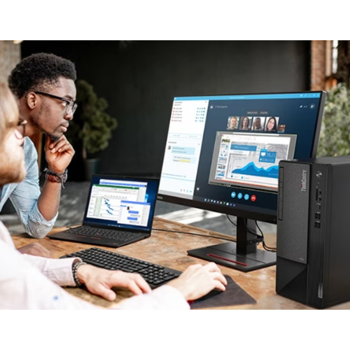 Lenovo NEW ThinkCentre NEO 50t Gen 4 Intel® Core™ i9-13900 / 16 GB Ram / 512 SSD / Built-in Wireless & Bluetooth - 13th Generation 2 Years Warranty - الصورة 3