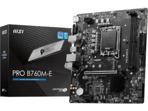 MSI PRO B760M-E DDR5 Intel 13th Gen Motherboard PCIe 4.0 DDR5 1xM.2 Gen4 x4 PCIe 4.0 Mainboard