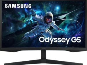 SAMSUNG 27" Odyssey G5 (2023) G55C 2K HDR10 165hz 1ms 1000R Curved AMD FreeSync- Black