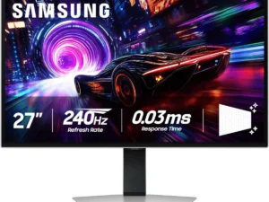 SAMSUNG Odyssey OLED G8 27" (G81SF) 4K UHD QD-OLED 240Hz 0.03ms HDR10+ Glare Free Super Arena UX Core Sync HDMI 2.1 USB HUB Sleek Metal Design - Grey