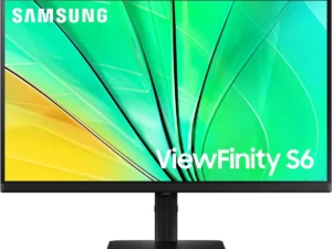 SAMSUNG 27" ViewFinity S6 (S60D) IPS QHD 2K 100Hz HDR10 Height Adjustable Stand w/ HDMI, DisplayPort, USB-A - Black