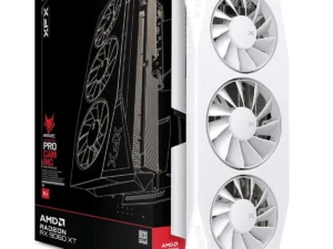 XFX Mercury AMD Radeon RX 9060 XT OC Triple Fan Gaming Edition 16GB GDDR6 128-Bit Memory, 3320 MHz Boost Clock, 2048 Stream Processors, 20 Gbps Memory Clock, PCI-E 5.0 , White