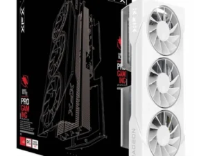 XFX Swift AMD Radeon RX 9060 XT OC Triple Fan Gaming Edition 16GB GDDR6 128-Bit Memory, 3320 MHz Boost Clock, 2048 Stream Processors, 20 Gbps Memory Clock, PCI-E 5.0 , White