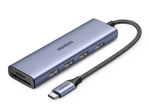 UGREEN USB-C to 3*USB 3.0 A + HDMI 4K*2K/30Hz + SD + TF(use simultaneously) Multifunction Adapter CM511 (20956A)