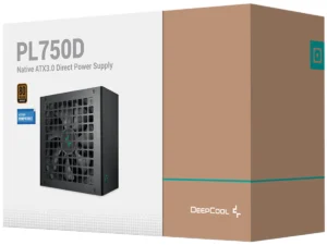Deepcool PL750D 80 PLUS Bronze 750w Non-Modular ATX12V V3.0 Hydro Bearing 120mm Fan Active PFC + DC to DC -  Black