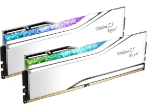 G.SKILL Trident Z5 Royal (Intel XMP 3.0) RGB Series 32GB (2 x 16GB) PC RAM DDR5 6400 Desktop Memory - Silver