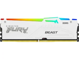 Kingston FURY Beast RGB 32GB (1 x 32GB) 5600MHz DDR5 Desktop Memory Infrared Sync Technology - White