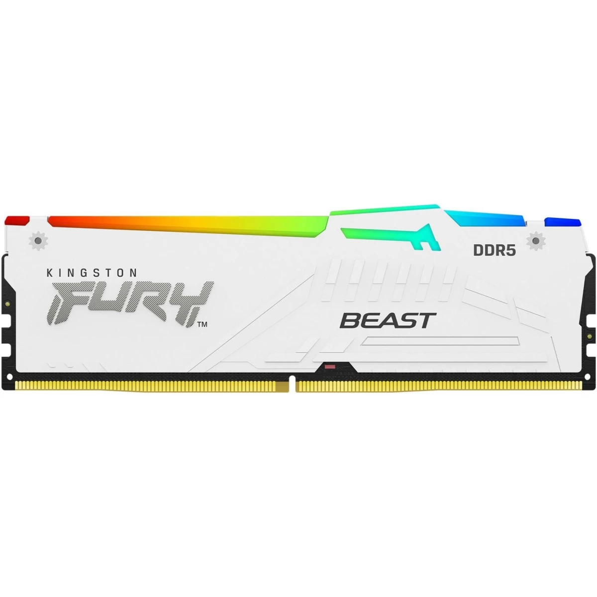 Kingston FURY Beast RGB 32GB (1 x 32GB) 5600MHz DDR5 Desktop Memory Infrared Sync Technology - White