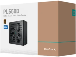 Deepcool PL650D 80 PLUS Bronze 650w Non-Modular ATX12V V3.0 Hydro Bearing 120mm Fan Active PFC + DC to DC -  Black