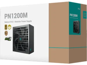 Deepcool Gamer Storm PN1200M 1200w 80+ Gold Fully Modular ATX 3.1 + PCI-E 5.1 Active PFC + Full Bridge SRC LLC + DC to DC, Japanese Capacitor, FDB Fans, 120mm Fan Size, Black