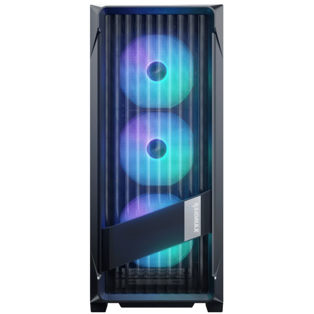 Raidmax MESHIAN X603 Nano ATX Mesh Front Tempered Glass 4x 120mm ARGB Fan Preinstalled Supports Up to 365mm GPU - Black