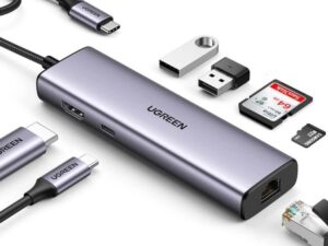 New UGREEN 7-in-1 USB-C to 2*USB-A 3.2+2*USB-C 3.2+2*HDMI+PD port Converter CM498 (45379)
