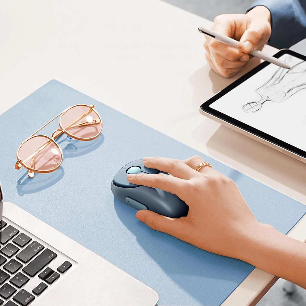 FUN+ Wireless Mouse 2.4 & BLT Black simultaneously connect 3 devices (one 2.4G, two BT) MU102 (90538) - الصورة 7
