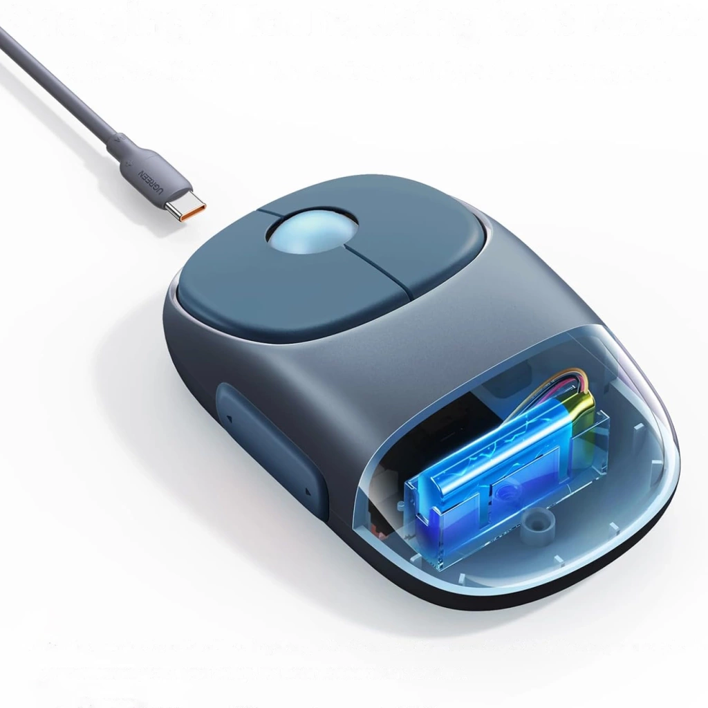 FUN+ Wireless Mouse 2.4 & BLT Black simultaneously connect 3 devices (one 2.4G, two BT) MU102 (90538) - الصورة 8