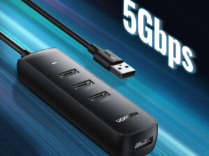 UGREEN USB 3.0 4-Port Hub 0.25m (Black) CM416 (10915)