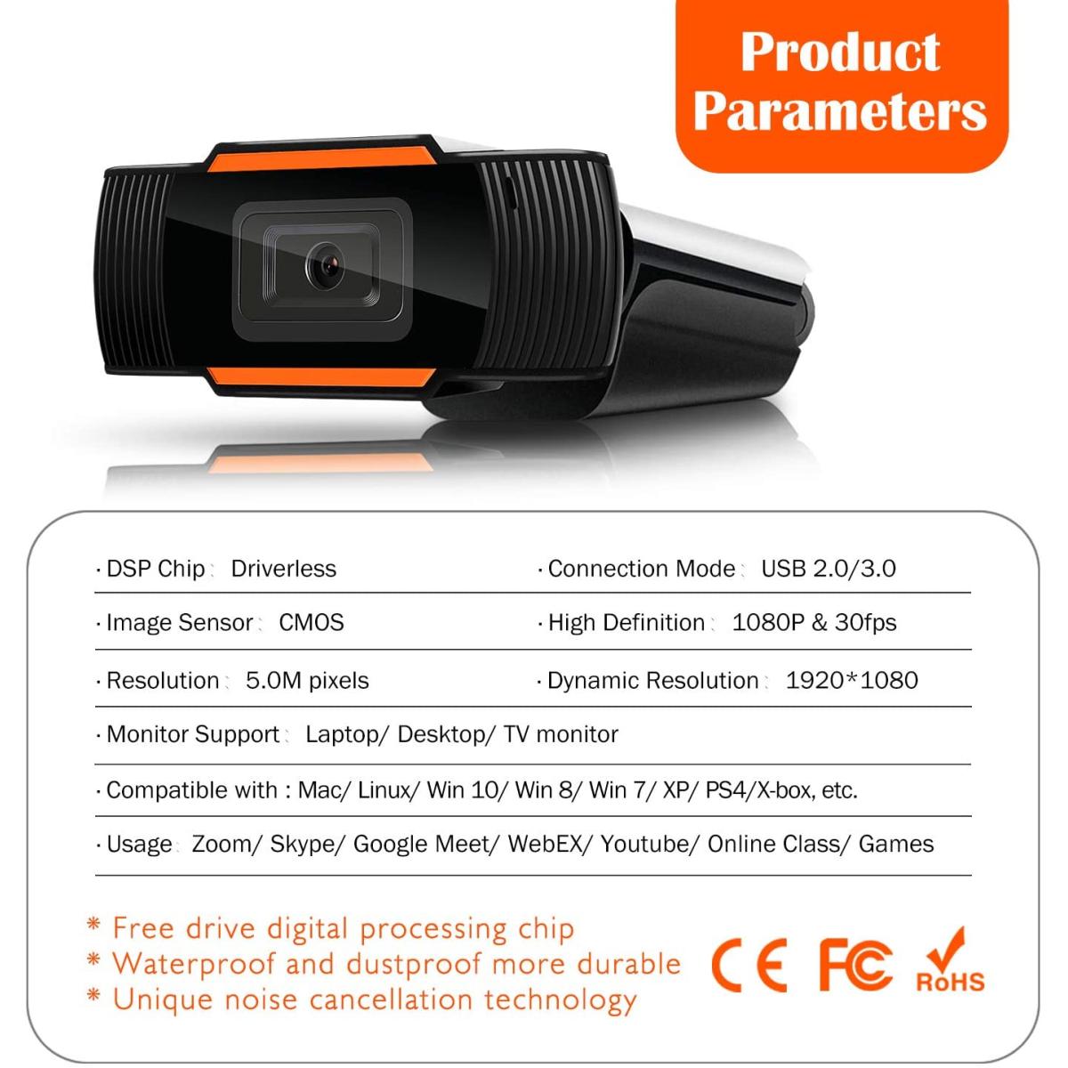 Webcam Full HD 1080P - الصورة 6