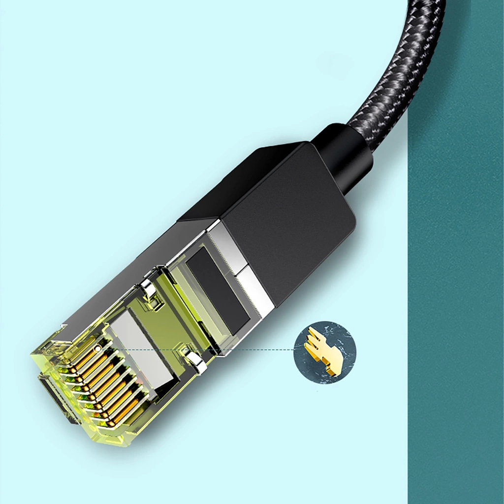 UGREEN 20m Cat 7 Ethernet Cable Braided Pure Copper (Black) NW150 (30793) - الصورة 4