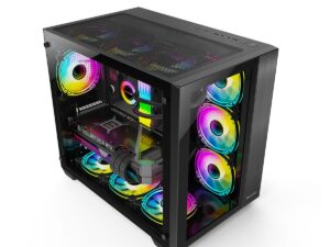 Huntkey S980 Tornado Full View Gaming Case -Black