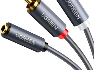 3.5mm Female to 2 RCA Male Audio Cable 1M AV102 (10588)