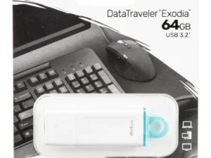 Kingston DataTraveler Exodia 64GB USB 3.2 Flash Drive - White