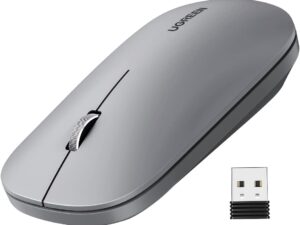 UGREEN Portable Wireless Mouse 2.4GHZ Ultra Slim (Light Gray) MU001 (90373)