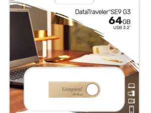Kingston DataTraveler SE9 G3 64GB USB Flash Drive USB 3.2 Gen 1 Speed Up to 220MB/s Premium Metal Casing