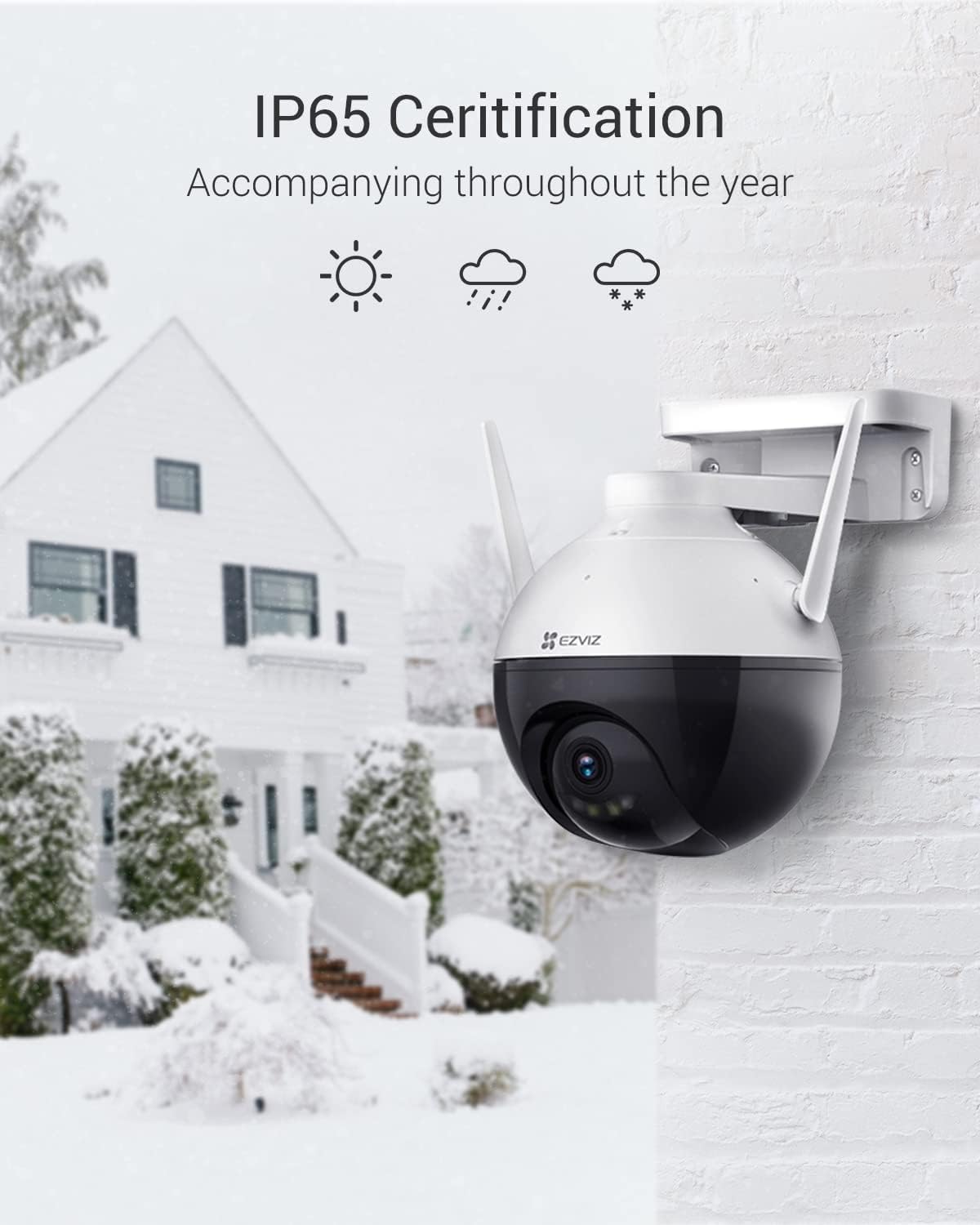 EZVIZ CS-CC8C 2MP EZVIZ 360° WIFI Camera - الصورة 9