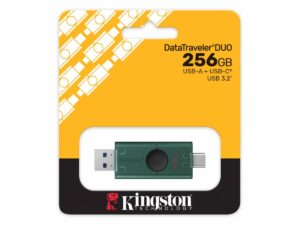 Kingston DataTraveler® Duo G2 USB Flash Drive - 256 GB - 2 in 1 USB 3.2 Gen 1 Flash Drive USB-A + USB-C - dual USB-A/C moving cap design