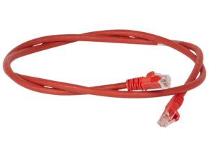 Legrand Patch cord RJ45 category 6 U/UTP LSZH red 0.5m