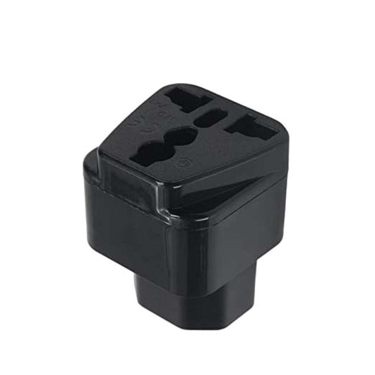 C13 Male to Universal Female Socket Power Adapter Converter - الصورة 3