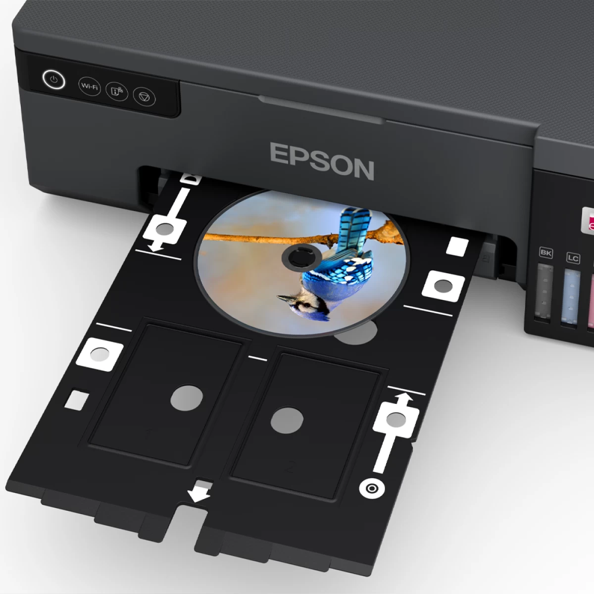 EPSON EcoTank L18050 Ink Printer, 6 Color Dye Based Inks, A3+ Borderless Photo Printing, Print Speed Appx 27 sec* (4R) / 65 sec* (A4), CD/DVD/PVC/ID Card Printing, WiFi Direct, Black - الصورة 3
