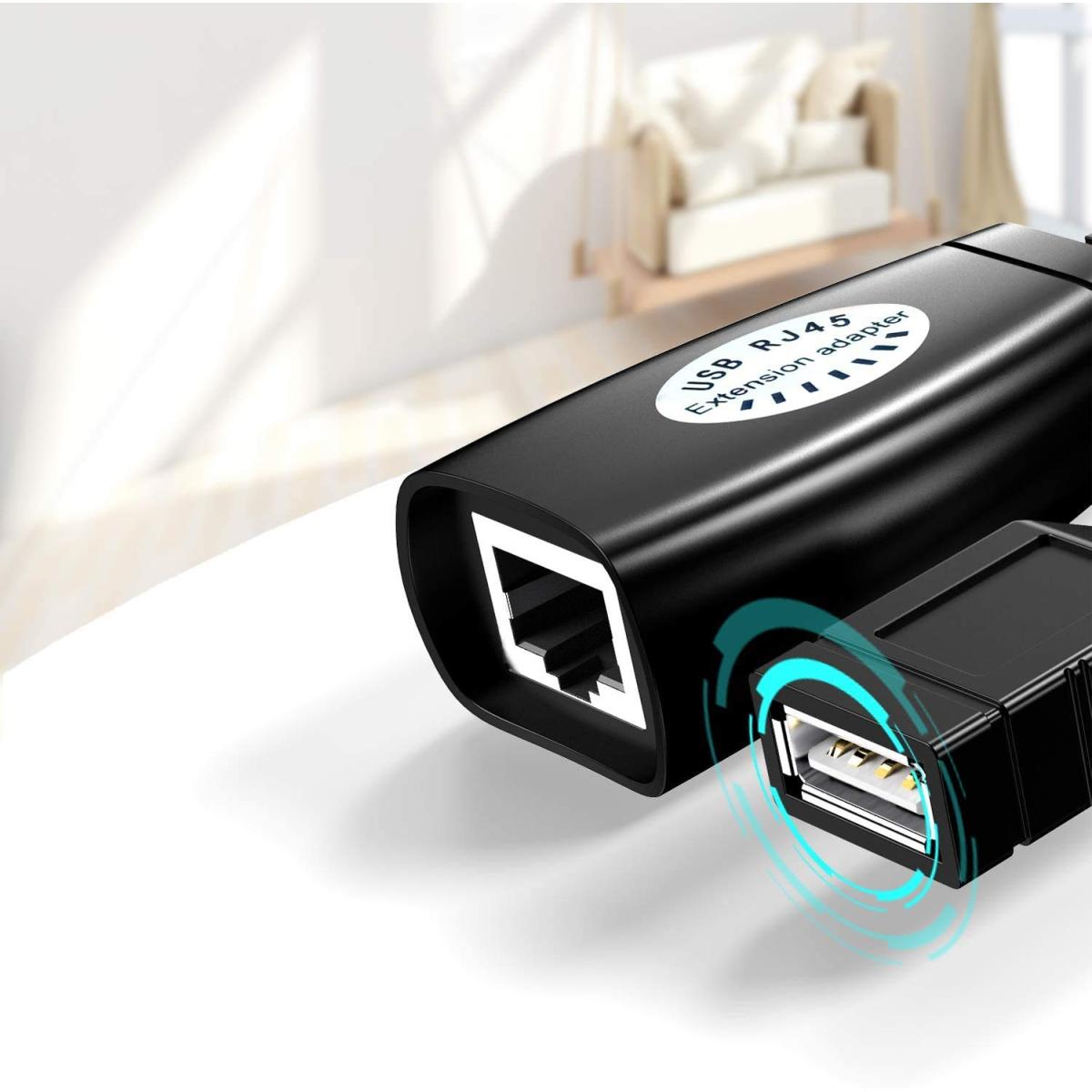 USB Over RJ45 Extension Adapter up to 150 ft length - الصورة 3