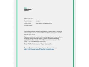 JW473AAE, Aruba License, Policy Enforcement Firewall per AP/Controller License/E-LTU
