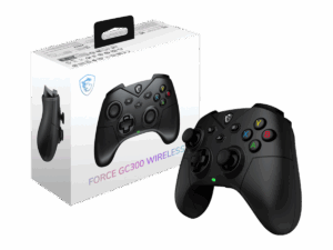 MSI Force GC300 W Gaming Wireless & Bluetooth Rechargeable Dual Vibration Dynamice Haptic Feedback 2-level Hall Effect Triggers, 2 Ergonomic Rear Buttons Gaming Controller for PC & Android