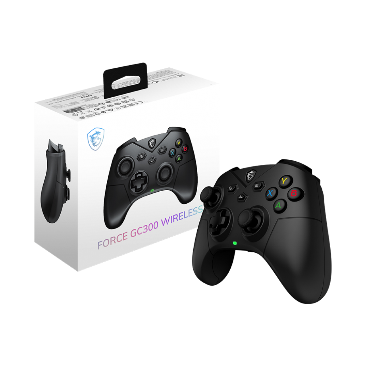 MSI Force GC300 W Gaming Wireless & Bluetooth Rechargeable Dual Vibration Dynamice Haptic Feedback 2-level Hall Effect Triggers, 2 Ergonomic Rear Buttons Gaming Controller for PC & Android